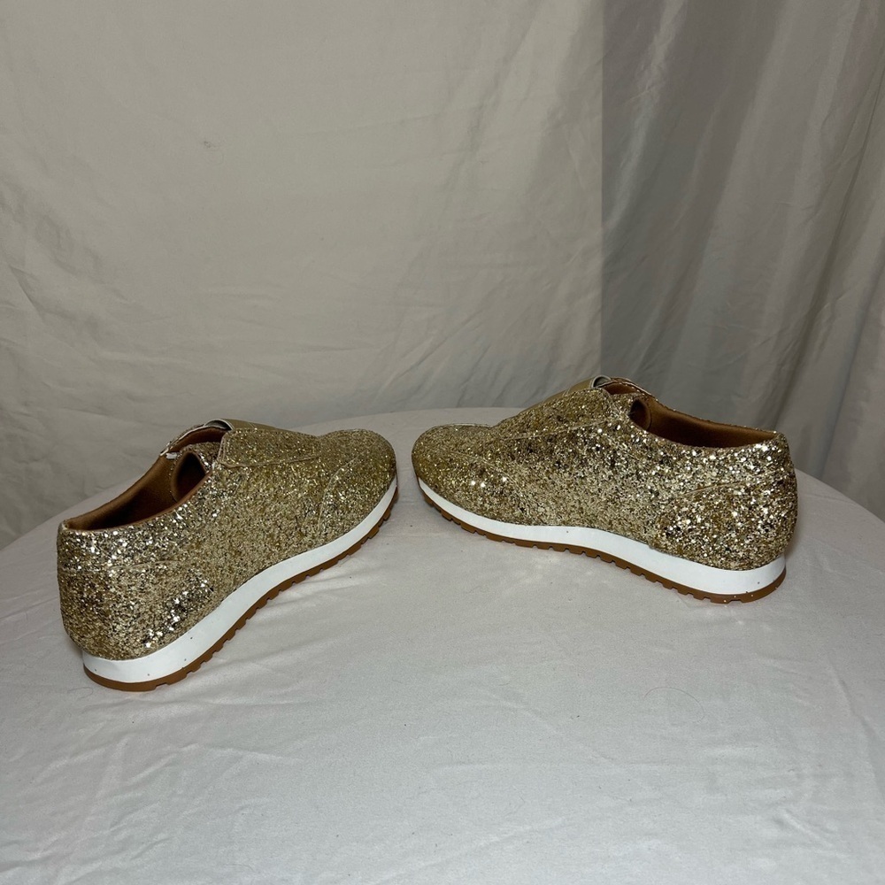 Gold Glitter Tennis Shoes/Sneakers - NWOT - Picture 5 of 10